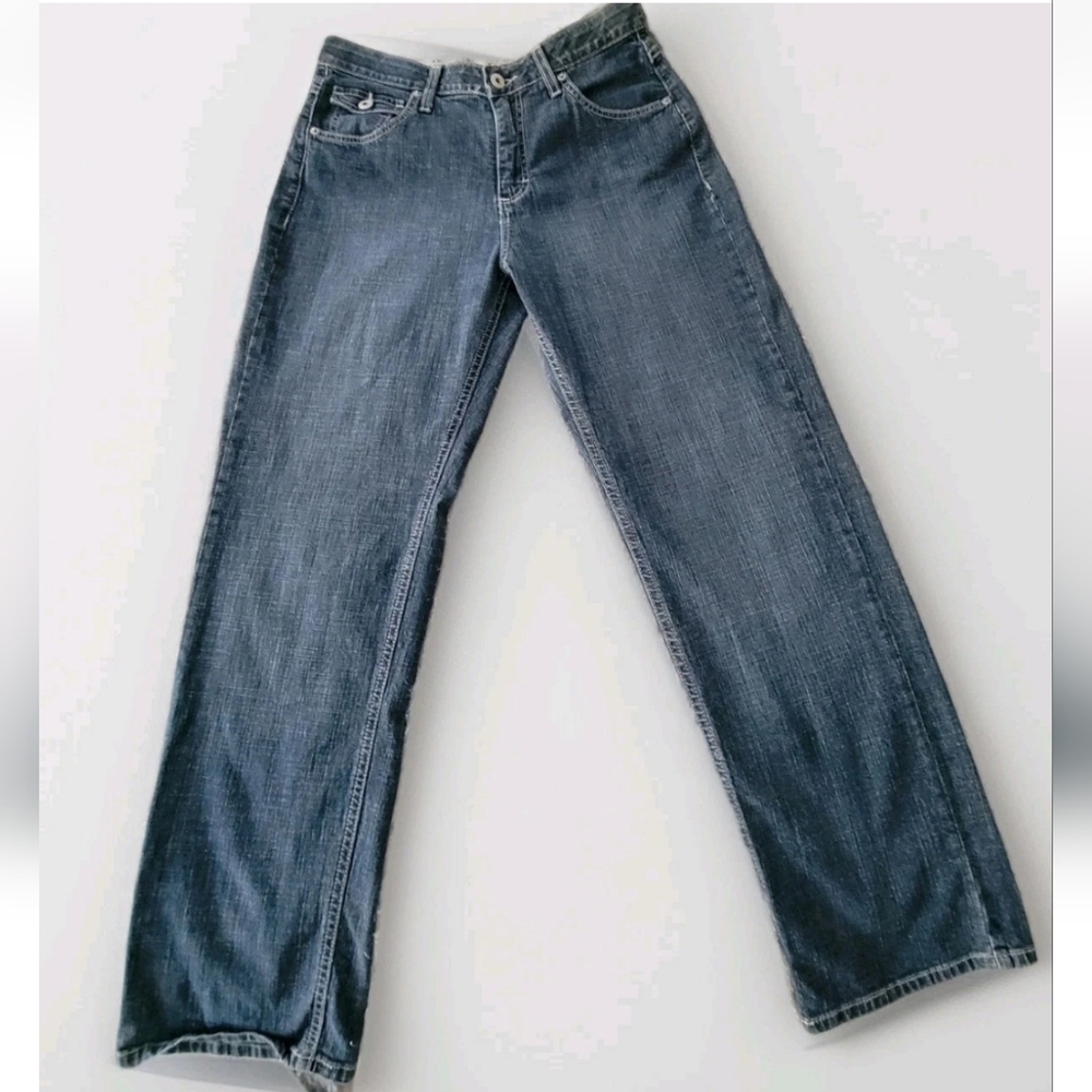 Vintage Riders Comfort No Gap Relaxed Stretch Jeans Dark Wash Wide Leg Y2k Sz 10
